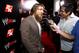 IMAGE DISTRIBUTED FOR 2K - WWE Superstar Daniel Bryan speaks to press at the WWE 2K14 press event, on Saturday, Aug. 17, 2013 in Los Angeles. (Photo by Casey Rodgers/Invision for 2K/AP Images)