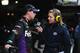 Denny Hamlin (l) with Krista Voda