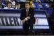 Fordham head coach Tom Pecora is seen on the sidelines during the first half of an NCAA college basketball game against Saint Louis Saturday, Jan. 18, 2014, in St. Louis. (AP Photo/Jeff Roberson)