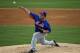 New York Mets starting pitcher Bartolo Colon throws in the second inning of an exhibition spring training baseball game against the Miami Marlins, Saturday, March 22, 2014, in Jupiter, Fla. (AP Photo/David Goldman)