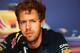 SAKHIR, BAHRAIN - APRIL 03: Sebastian Vettel of Germany and Infiniti Red Bull Racing is interviewed by the media during previews for the Bahrain Formula One Grand Prix at the Bahrain International Circuit on April 3, 2014 in Sakhir, Bahrain. (Photo by Clive Mason/Getty Images)