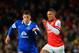 LONDON, ENGLAND - DECEMBER 08: Ross Barkley of Everton and Kieran Gibbs of Arsenal compete for the ball during the Barclays Premier League match between Arsenal and Everton at Emirates Stadium on December 8, 2013 in London, England. (Photo by Michael Regan/Getty Images)