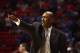 SAN DIEGO, CA - MARCH 21: Head coach Danny Manning of the Tulsa Golden Hurricane yells to his team against the Stephen F. Austin Lumberjacks they play against the UCLA Bruins during the second round of the 2014 NCAA Men's Basketball Tournament at Viejas Arena on March 21, 2014 in San Diego, California. (Photo by Donald Miralle/Getty Images)