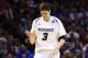 SAN ANTONIO, TX - MARCH 21: Doug McDermott #3 of the Creighton Bluejays reacts after a play in the second half against the Louisiana Lafayette Ragin Cajuns during the second round of the 2014 NCAA Men's Basketball Tournament at AT&T Center on March 21, 2014 in San Antonio, Texas. (Photo by Ronald Martinez/Getty Images)