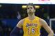 Los Angeles Lakers center Pau Gasol (16) reacts after an Orlando Magic score during the second half of an NBA basketball game in Orlando, Fla., Friday, Jan. 24, 2014. The Magic won 114-105. (AP Photo/Phelan M. Ebenhack)