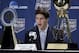 Creighton's Doug McDermott answers a question at a news conference Thursday, April 3, 2014, in Dallas. McDermott was named the AP College Basketball Player of the Year. (AP Photo/David J. Phillip)