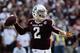 COLLEGE STATION, TX - SEPTEMBER 14: Johnny Manziel #2 of Texas A&M Aggies drops back to pass during the game against the Alabama Crimson Tide at Kyle Field on September 14, 2013 in College Station, Texas. (Photo by Scott Halleran/Getty Images)