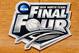 ARLINGTON, TX - APRIL 04: A general view of the Final Four logo at center court before the team's practice ahead of the 2014 NCAA Men's Final Four at AT&T Stadium on April 4, 2014 in Arlington, Texas. (Photo by Tom Pennington/Getty Images)