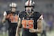 Oregon State defensive end Scott Crichton is shown during an NCAA college football game against Washington in Corvallis, Ore., Saturday, Nov. 23, 2013. (AP Photo/Don Ryan)