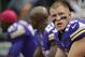 MINNEAPOLIS, MN - OCTOBER 13: Kyle Rudolph #82 of the Minnesota Vikings looks on during the game against the Carolina Panthers on October 13, 2013 at Mall of America Field at the Hubert H. Humphrey Metrodome in Minneapolis, Minnesota. The Panthers defeated the Vikings 35-10. (Photo by Hannah Foslien/Getty Images)