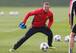 MANCHESTER, ENGLAND - MARCH 31: Wayne Rooney of Manchester United in action during a training session at the Aon Training Complex on March 31, 2014 in Manchester, England. (Photo by Alex Livesey/Getty Images)