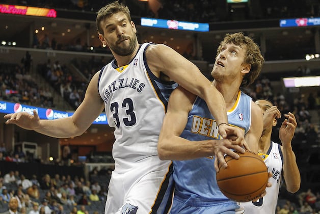 Conley, Gasol Lead Grizzlies Past Nuggets 100-92
