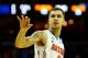 MEMPHIS, TN - MARCH 29: Scottie Wilbekin #5 of the Florida Gators looks on during the south regional final of the 2014 NCAA Men's Basketball Tournament against the Dayton Flyers at the FedExForum on March 29, 2014 in Memphis, Tennessee. (Photo by Kevin C. Cox/Getty Images)