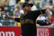 Pittsburgh Pirates relief pitcher Stolmy Pimentel throws during the team's annual baseball spring training Black and Gold intra-squad game in Bradenton, Fla., Tuesday, Feb. 25, 2014. (AP Photo/Gene J. Puskar)