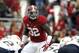 Alabama linebacker C.J. Mosley (32) lines up for the play during the first half of an NCAA college football game against Chattanooga on Saturday, Nov. 23, 2012, in Tuscaloosa, Ala. (AP Photo/Butch Dill)