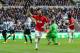 NEWCASTLE UPON TYNE, ENGLAND - APRIL 05: Juan Mata of Manchester United celebrates scoring their second goal during the Barclays Premier League match between Newcastle United and Manchester United at St James' Park on April 5, 2014 in Newcastle upon Tyne, England. (Photo by Jan Kruger/Getty Images)