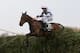 LIVERPOOL, ENGLAND - APRIL 05: Pineau De Re ridden by Leighton Aspell clears the last fence on their way to victory in the Crabbie's Grand National Steeple Chase at Aintree Racecourse on April 5, 2014 in Liverpool, England. (Photo by Alex Livesey/Getty Images)