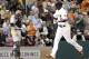 Houston Astros' Dexter Fowler (21) crosses home plate as New York Yankees catcher Brian McCann watches after hitting a home run during the first inning of a baseball game, Wednesday, April 2, 2014, in Houston. (AP Photo/Patric Schneider)