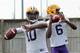 LSU quarterback Anthony Jennings gets ready for the spring game.