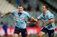 SYDNEY, AUSTRALIA - APRIL 06: Sebastian Ryall of Sydney celebrates after scoring during the round 26 A-League match between Sydney FC and the Wellington Phoenix at Allianz Stadium on April 6, 2014 in Sydney, Australia. (Photo by Brett Hemmings/Getty Images)