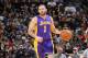SAN ANTONIO, TX - March 14: Jordan Farmar #1 of the Los Angeles Lakers moves the ball up-court against the San Antonio Spurs at the AT&T Center on March 14, 2014 in San Antonio, Texas. NOTE TO USER: User expressly acknowledges and agrees that, by downloading and or using this photograph, user is consenting to the terms and conditions of the Getty Images License Agreement. Mandatory Copyright Notice: Copyright 2014 NBAE (Photos by D. Clarke Evans/NBAE via Getty Images)