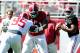 TUSCALOOSA, AL - APRIL 20: Blake Sims #6 of the Crimson team drops back to pass during the Alabama A-Day spring game at Bryant-Denny Stadium on April 20, 2013 in Tuscaloosa, Alabama. (Photo by Stacy Revere/Getty Images)