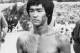 Bruce Lee is shown in a scene from the 1973 film,