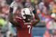 ORLANDO, FL - JANUARY 01: Jadeveon Clowney #7 of the South Carolina Gamecocks gets the crowd excited in the first half of their game against the Wisconsin Badgers at the Capital One Bowl on January 1, 2014 in Orlando, Florida. (Photo by Scott Halleran/Getty Images)