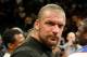 LAS VEGAS - SEPTEMBER 19: WWE wrestler Triple H poses in the ring after Floyd Mayweather Jr. defeated Juan Manuel Marquez in a unanimous decision at the MGM Grand Garden Arena September 19, 2009 in Las Vegas, Nevada. (Photo by Ethan Miller/Getty Images)