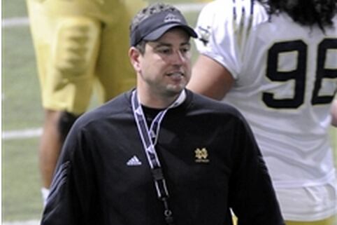Notre Dame DL Coach Mike Elston Wants “Dominating Spirit”