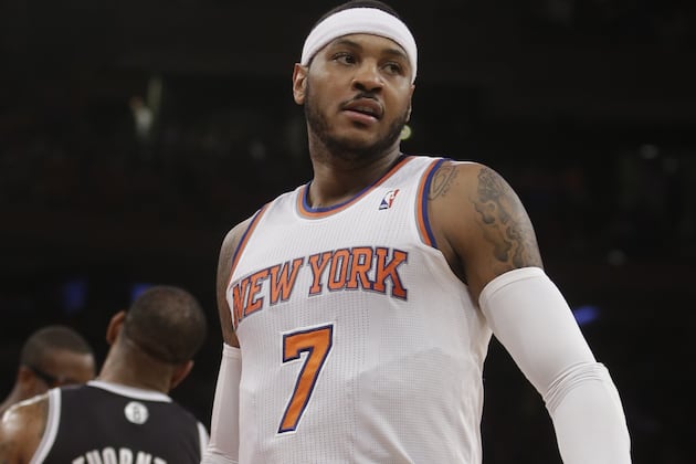 Anthony: 'I Can't Be Myself' Due to Injury