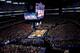 ARLINGTON, TX - APRIL 05: A general view of game action during the NCAA Men's Final Four Semifinal between the Kentucky Wildcats and the Wisconsin Badgers at AT