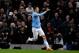 Manchester City's Stevan Jovetic celebrates after scoring against Chelsea during their English FA Cup fifth round soccer match between Manchester City and Chelsea at The Etihad Stadium, Manchester, England, Saturday, Feb. 15, 2014. (AP Photo/Rui Vieira)