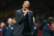 MANCHESTER, ENGLAND - APRIL 01: Pep Guardiola head coach of Bayern Muenchen reacts at the end of match during the UEFA Champions League Quarter Final first leg match between Manchester United and FC Bayern Muenchen at Old Trafford on April 1, 2014 in Manchester, England. (Photo by Alex Livesey/Getty Images)