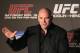 Dana White, President of the Ultimate Fighting Championship, speaks during a news conference after the UFC 139 Mixed Martial Arts event in San Jose, Calif., Saturday, Nov. 19, 2011. (AP Photo/Jeff Chiu)