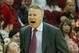 HOUSTON, TX - MARCH 27: Head coach Brett Brown of the Philadelphia 76ers reacts to a play during the game against the Houston Rockets at the Toyota Center on March 27, 2014 in Houston, Texas. NOTE TO USER: User expressly acknowledges and agrees that, by downloading and or using this photograph, User is consenting to the terms and conditions of the Getty Images License Agreement. (Photo by Scott Halleran/Getty Images)