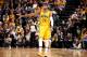INDIANAPOLIS, IN - MARCH 26: Paul George #24 of the Indiana Pacers reacts during a game on March 26, 2014 at Bankers Life Fieldhouse in Indianapolis, IN. NOTE TO USER: User expressly acknowledges and agrees that, by downloading and or using this photograph, User is consenting to the terms and conditions of the Getty Images License Agreement. Mandatory Copyright Notice: Copyright 2014 NBAE (Photo by Nathaniel S. Butler/NBAE via Getty Images)