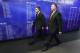 VANCOUVER, CANADA - MARCH 14: Vancouver Canucks general manager Mike Gillis (right) and assistant general manager Laurence Gillman walk through the arena before their NHL game against the Nashville Predators at Rogers Arena March 14, 2013 in Vancouver, British Columbia, Canada. Vancouver won 7-4.(Photo by Jeff Vinnick/NHLI via Getty Images)