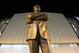 LOS ANGELES, CA - NOVEMBER 09: A newly erected statue of legendary UCLA head coach John Wooden stands in front of Pauley Pavillion before the first game there since renovations, between the Indiana State Sycamores and the UCLA Bruins on November 9, 2012 in Los Angeles, California. (Photo by Stephen Dunn/Getty Images)