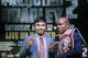 Boxer Manny Pacquiao, of the Phillipines, left, poses for a photo with current WBO World Welterweight champion Timothy Bradley of Indio, Ca., during a press conference,Thursday, Feb. 6, 2014, in New York. The pair will face off in a title fight in Las Vegas, April 12, 2014. (AP Photo/Kathy Willens)