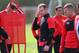 MANCHESTER, ENGLAND - APRIL 08: Wayne Rooney of Manchester United looks on during a training session at Aon Training Complex on April 8, 2014 in Manchester, England. (Photo by Alex Livesey/Getty Images)