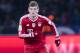 Bayern's Toni Kroos plays the ball during the first division Bundesliga soccer match between Hertha BSC and FC Bayern Munich in Berlin, Tuesday, March 25, 2014. (AP Photo/Markus Schreiber)