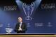 NYON, SWITZERLAND - MARCH 21: UEFA General Secretary Gianni Infantino speaks during the UEFA Champions League 2013/14 season quarter-finals draw at the UEFA headquarters, The House of European Football, on March 21, 2014 in Nyon, Switzerland. (Photo by Harold Cunningham/Getty Images for UEFA)