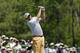 Bill Haas tees off on the 12th hole during the first round of the Masters golf tournament Thursday, April 10, 2014, in Augusta, Ga. (AP Photo/David J. Phillip)