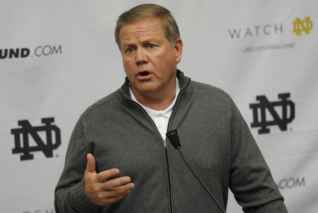 Brian Kelly Sees the Advantage of Spring Game for Irish