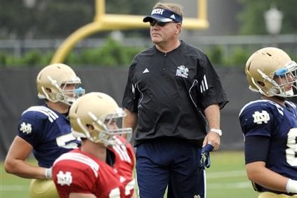 Kelly to Try 'Anyone with a Pulse' at Punt Returner for Notre Dame