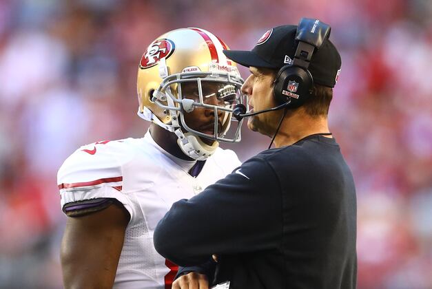 Anquan Boldin Hosts Jim Harbaugh at Q-Fest Event
