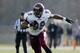 Bloomsburg defensive end Larry Webster in action during a NCAA Division II college football game against West Chester, Saturday, Nov. 9, 2013, in West Chester, Pa. (AP Photo/Matt Slocum)