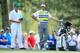 AUGUSTA, GA - APRIL 11: Bubba Watson of the United States waits with his caddie Ted Scott during the second round of the 2014 Masters Tournament at Augusta National Golf Club on April 11, 2014 in Augusta, Georgia. (Photo by David Cannon/Getty Images)