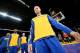 LOS ANGELES, CA - APRIL 11: Stephen Curry #30 of the Golden State Warriors stands on the court before a game against the Los Angeles Lakers at Staples Center on April 11, 2014 in Los Angeles, California. NOTE TO USER: User expressly acknowledges and agrees that, by downloading and/or using this Photograph, user is consenting to the terms and conditions of the Getty Images License Agreement. Mandatory Copyright Notice: Copyright 2014 NBAE (Photo by Noah Graham/NBAE via Getty Images)